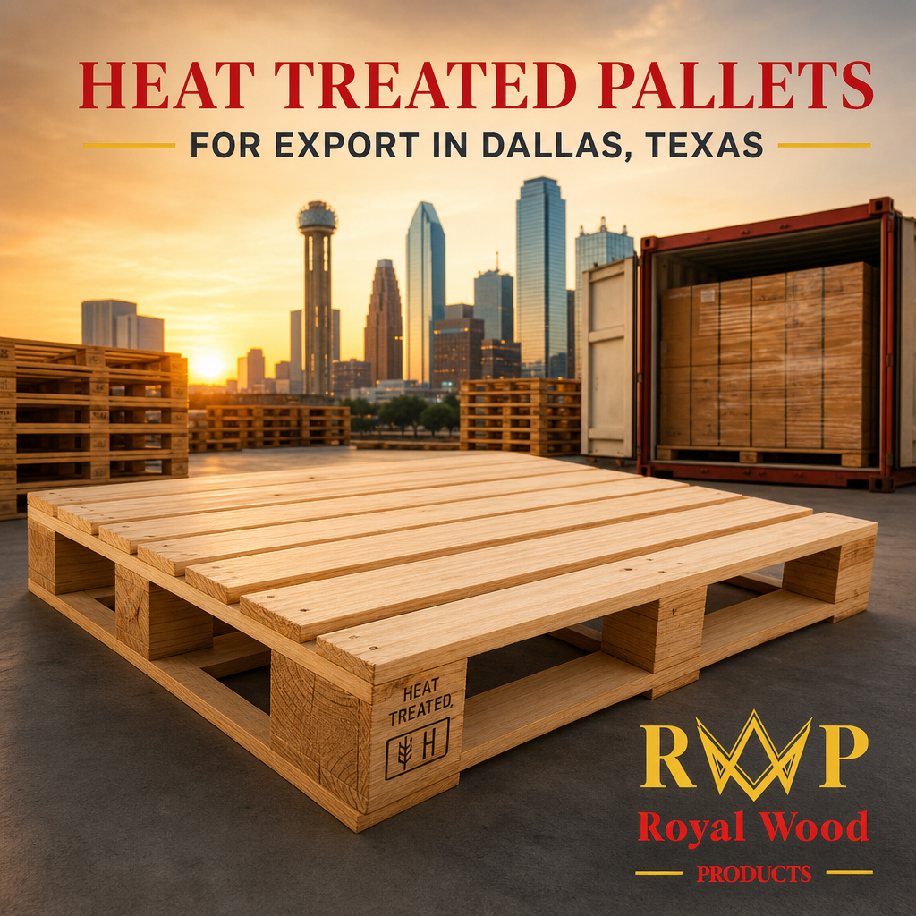 Heat Treated Pallets for Export in Dallas Texas